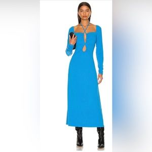 AFRM Jordana Dress in Malibu Blue NWT